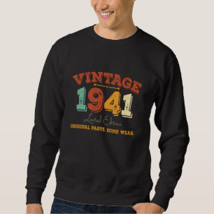 Funny 84-årig 1941-Vintage 84:e födelsedagspresent Lång Ärmad Tröja