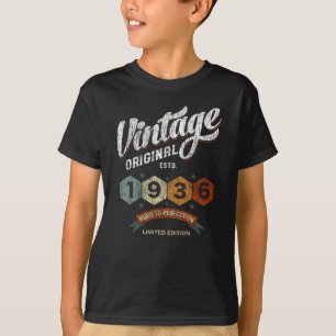 Funny 89-årig 1936-Vintage 89:e födelsedagspresent T Shirt