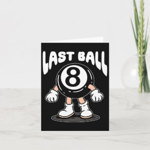 Funny 8 Boll Billiard Bassäng Player Åtta Boll Bil Kort
