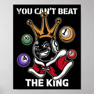 Funny 8 Boll Billiard Bassäng Player Åtta Boll Bil Poster