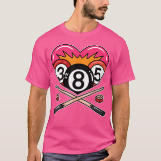 Funny 8 Boll Billiard Bassäng Player Åtta Boll Bil T Shirt