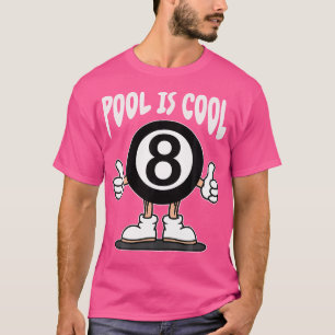 Funny 8 Boll Billiard Bassäng Player Åtta Boll Bil T Shirt