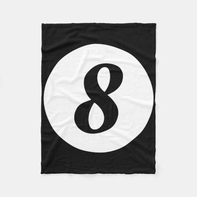 Funny 8 Boll Magic Billiards Bassäng Lazy Hallowee Fleecefilt (Framsidan)