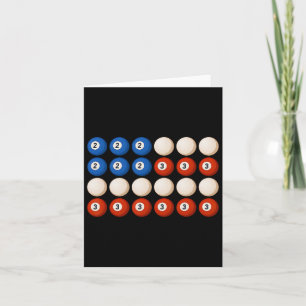 Funny 8-boll USA flagga Retro Patriotic Bassäng Bi Kort