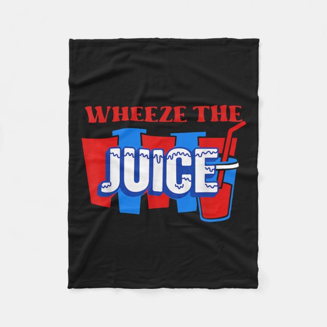 Funny 90-talets filmcitat Wheeze Juice Retro Humor Fleecefilt (Framsidan)