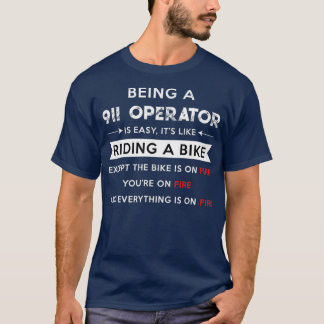 Funny 911 Operatörens apparel First Responder T Shirt