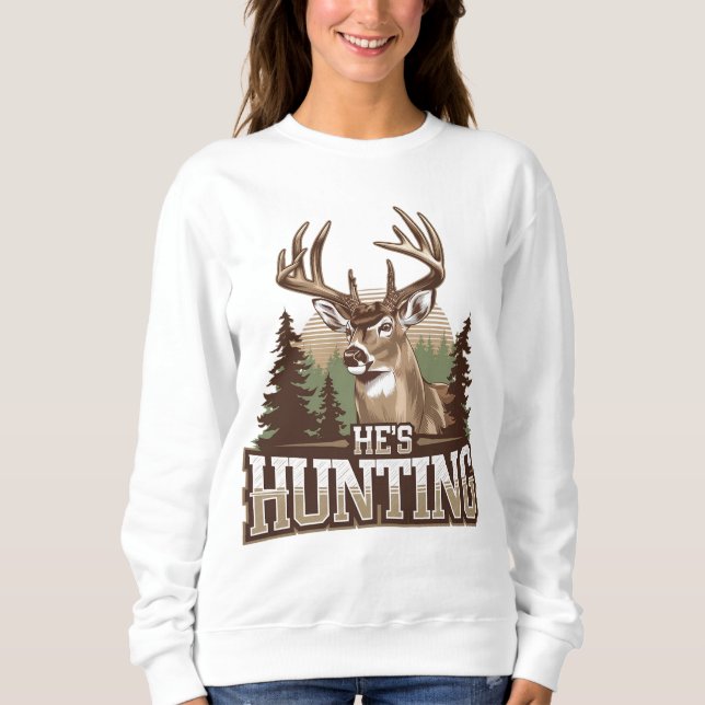 Funny Abandoned Hunting Makfe T Shirt (Framsida)