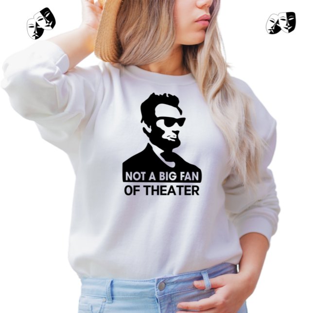 Funny Abe Lincoln White Sweatshirt T Shirt (Skapare uppladdad)