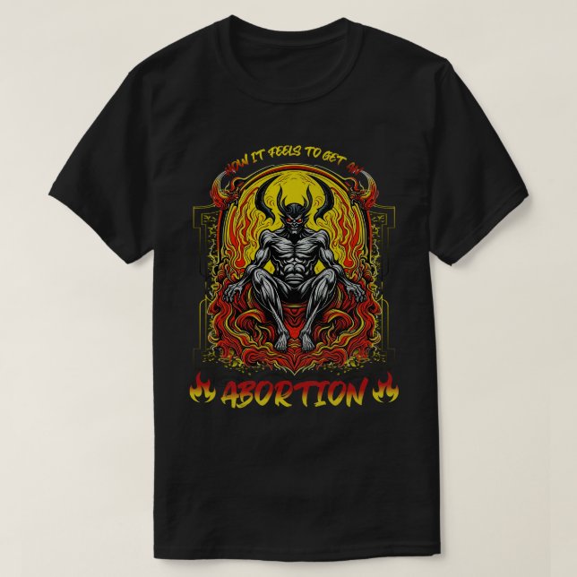 Funny Abortion Boomer Meme Ironic Rude Crude Sarca T Shirt (Design framsida)