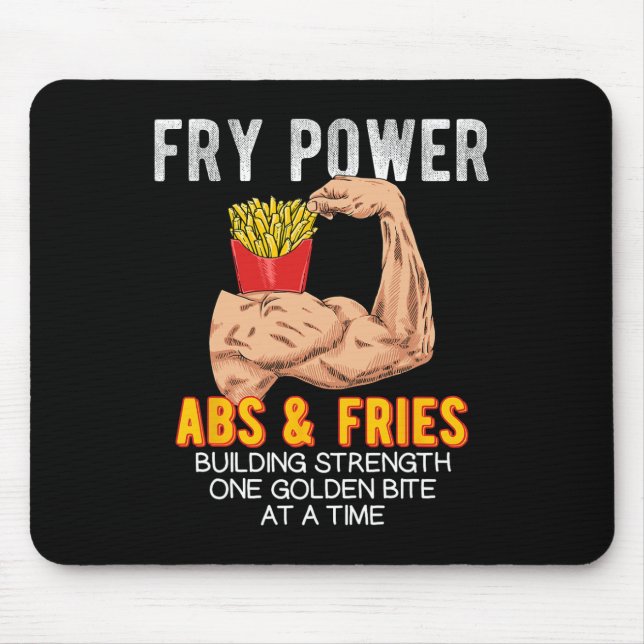 Funny Abs Exercise Fransk Fries Muscle Byggnad Bo Musmatta (Framsidan)