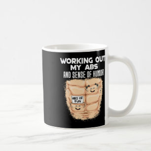 Funny Abs Exercise Muscle Byggnad Bodybuilding 1 Kaffemugg