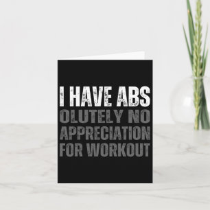 Funny Abs Humor Kort