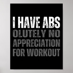 Funny Abs Humor Poster