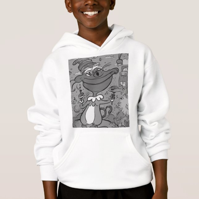 Funny Abstrakt Crokodile T Shirt (Framsida)