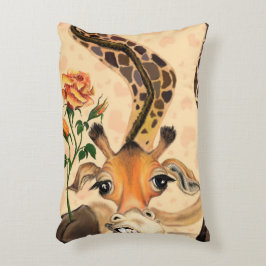 Funny accent Pillow Romantic Giraffe med Ro Prydnadskudde