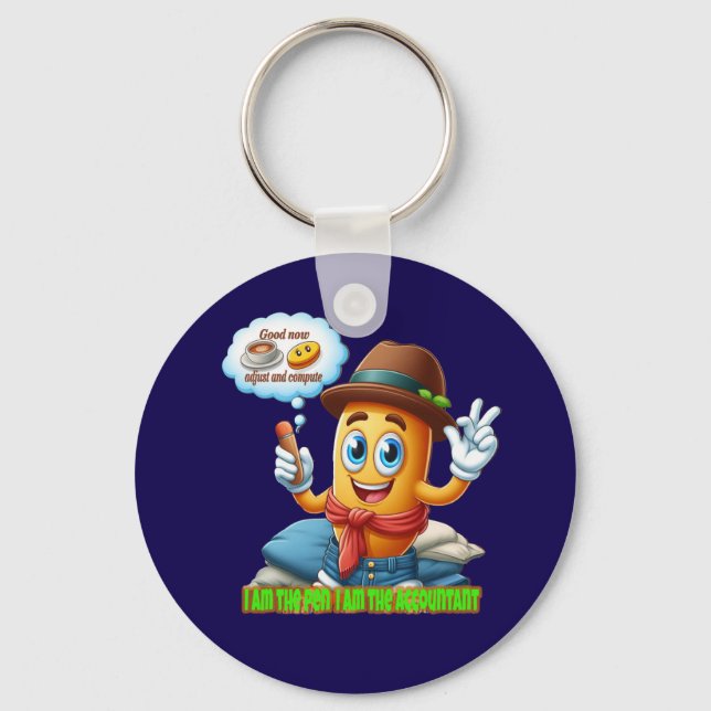 Funny Accountant Nyckelring (Framsida)