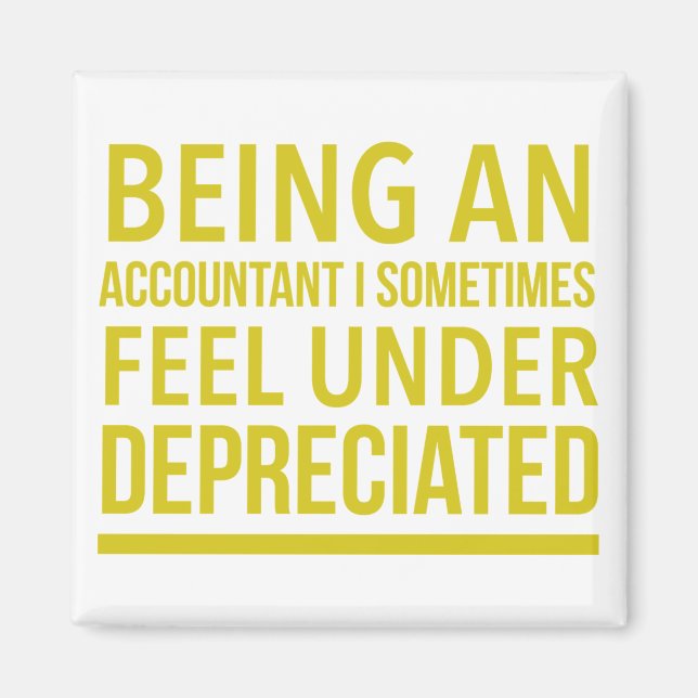 Funny Accountant Pun Magnet (Framsidan)