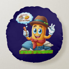 Funny Accountant Rund Kudde