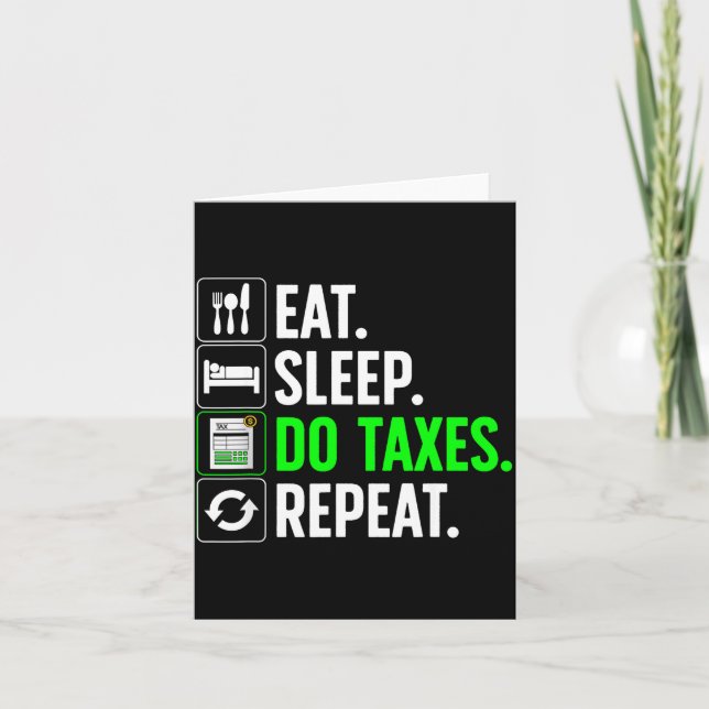 Funny Accounting Art For Men Women Spreadsheets Ac Kort (Framsida)