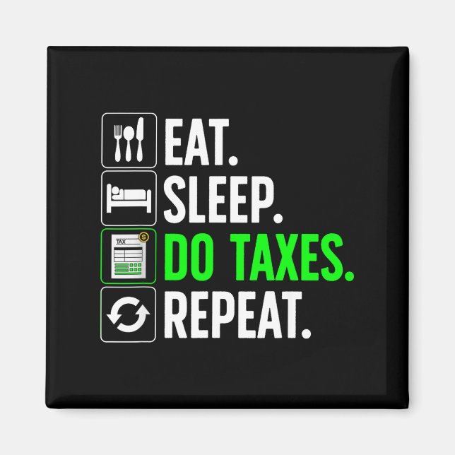 Funny Accounting Art For Men Women Spreadsheets Ac Magnet (Framsidan)