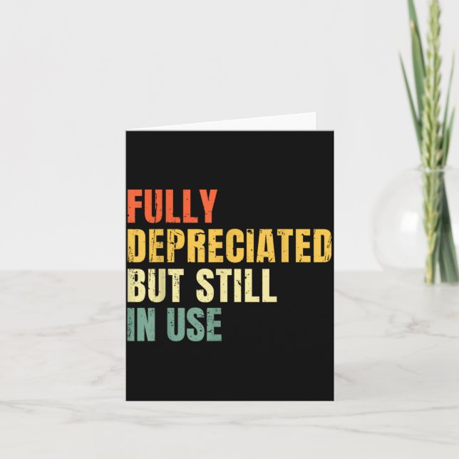 Funny Accounting Retro Fully Depreciated But Still Kort (Framsida)