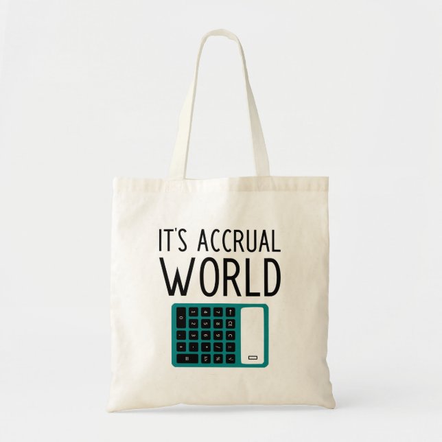 Funny Accounting Tote Bag Tygkasse (Framsidan)