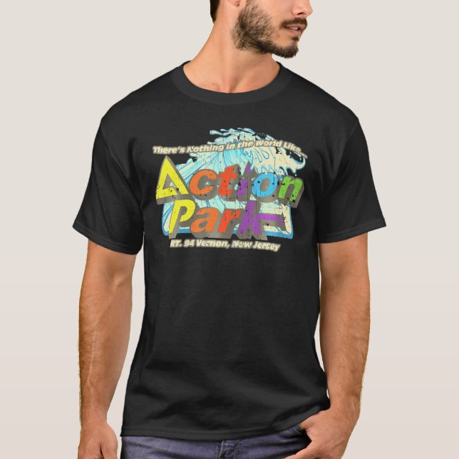 Funny Action Park New jersey 1978 T Shirt (Framsida)