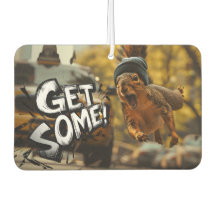 Funny Action Squirrel Luft Freshener "Get some"