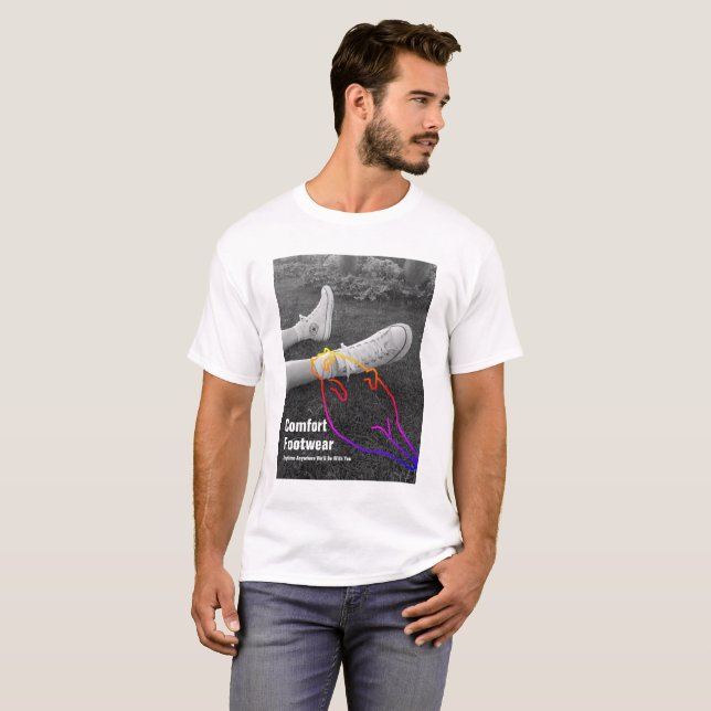 Funny Ad Poster T Shirt (Hel framsida)
