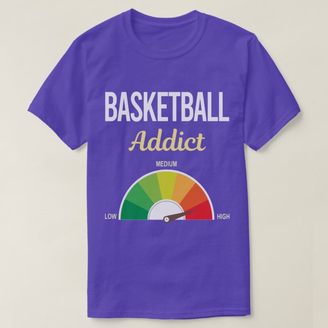 Funny Addict Basketball T Shirt (Design framsida)