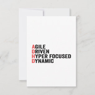 Funny Adhd Agile-drivrutin Hyper-Focused Dynamic G Tack Kort