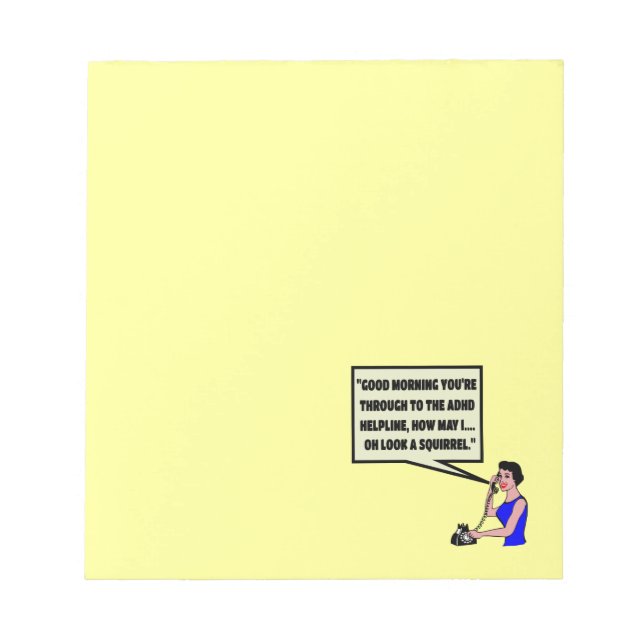 Funny ADHD Anteckningsblock (Framsida)