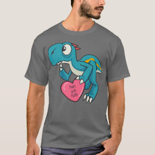 Funny ADHD Blue Dinosaur Premium T Shirt