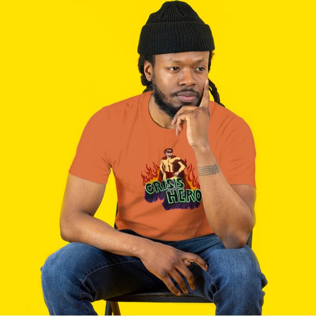 Funny ADHD Crisis Hero Chaos Energy Retro Comic  T Shirt (Skapare uppladdad)