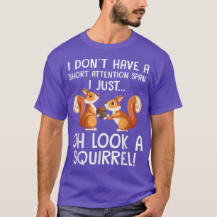 Funny ADHD-ekorrrel design För manar Women Chipmun T Shirt