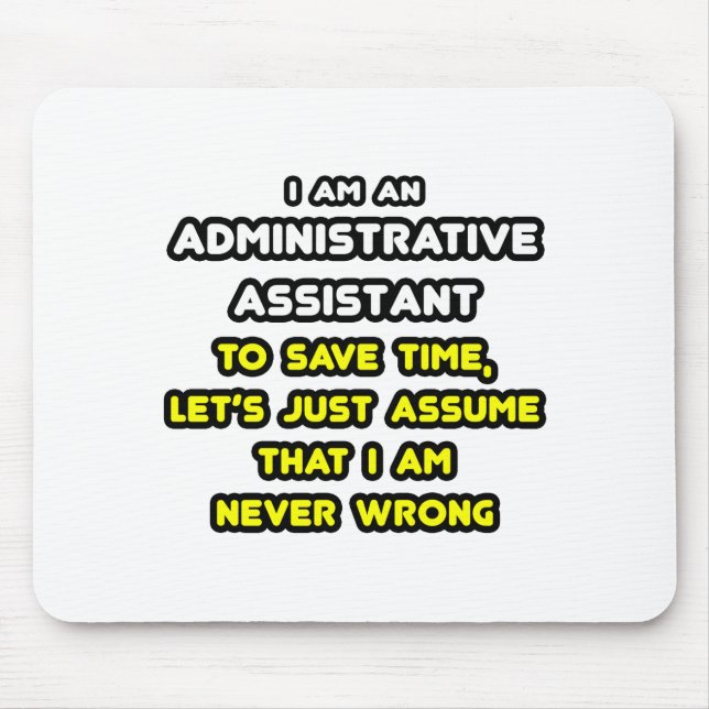 Funny administrativ assistent T-Shirts Musmatta (Framsidan)