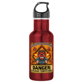 Funny ADR Trucker water bottle | Explosive Temper