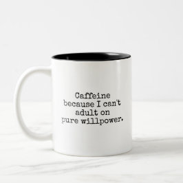 Funny Adulting Coffee Mug Gift Två-Tonad Mugg
