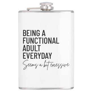 Funny Adulting Flask Fickplunta