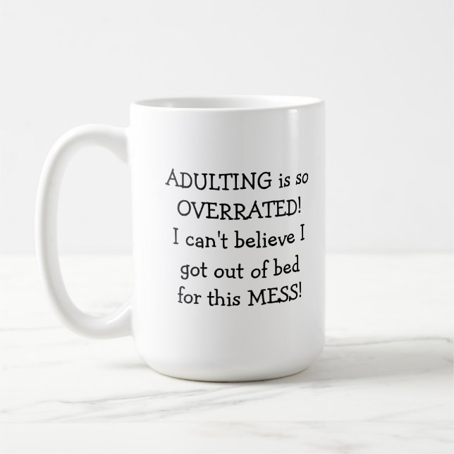Funny Adulting Mugg (Vänster)