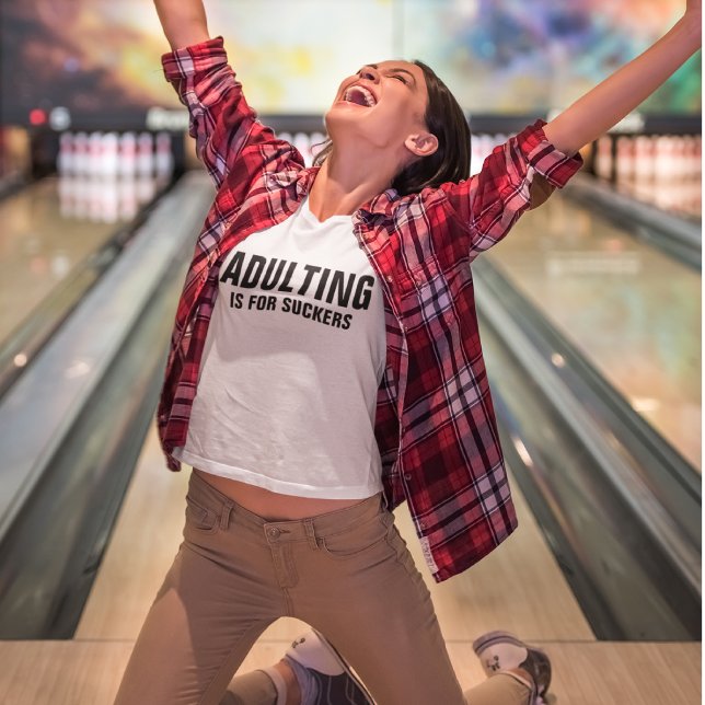 Funny Adulting Quote Anpassade Shirt T (Skapare uppladdad)