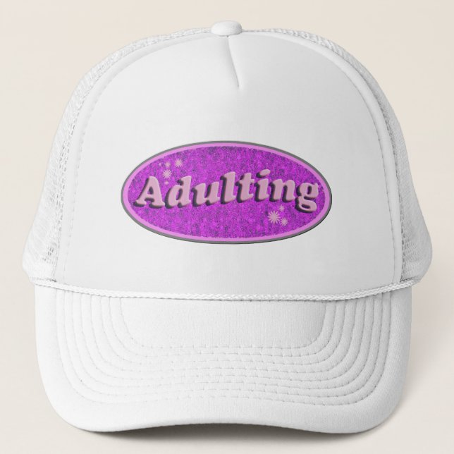 Funny Adulting Retro Decal Nostalgia Art Keps (Framsida)