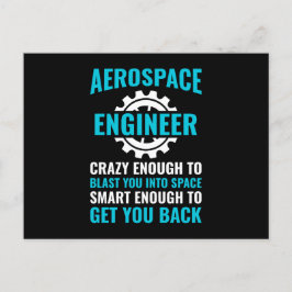 Funny Aerospace Ingenjör-citat Vykort