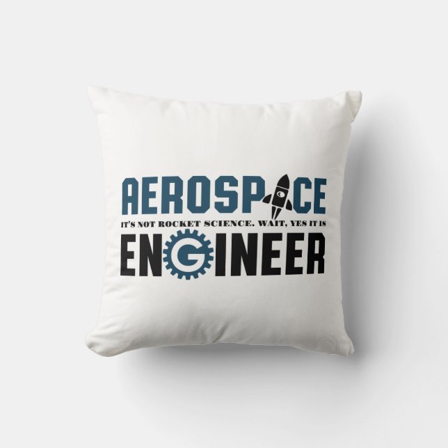 Funny Aerospace Ingenjör Humor Det är Rocket Scien Kudde (Framsida)