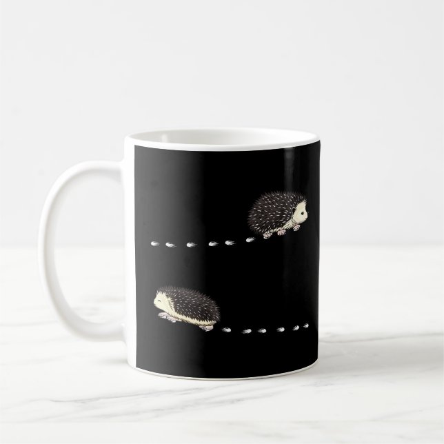 Funny African Belllied Hedgehog Costume Cute Hedge Kaffemugg (Vänster)