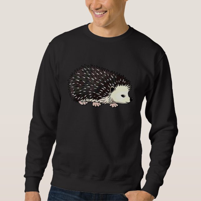 Funny African Belllied Hedgehog Costume Cute Hedge Lång Ärmad Tröja (Framsida)