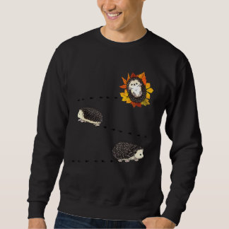 Funny African Belllied Hedgehog Costume Cute Hedge Lång Ärmad Tröja