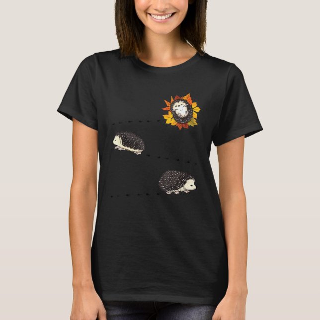 Funny African Belllied Hedgehog Costume Cute Hedge T Shirt (Framsida)