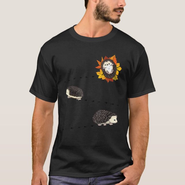 Funny African Belllied Hedgehog Costume Cute Hedge T Shirt (Framsida)