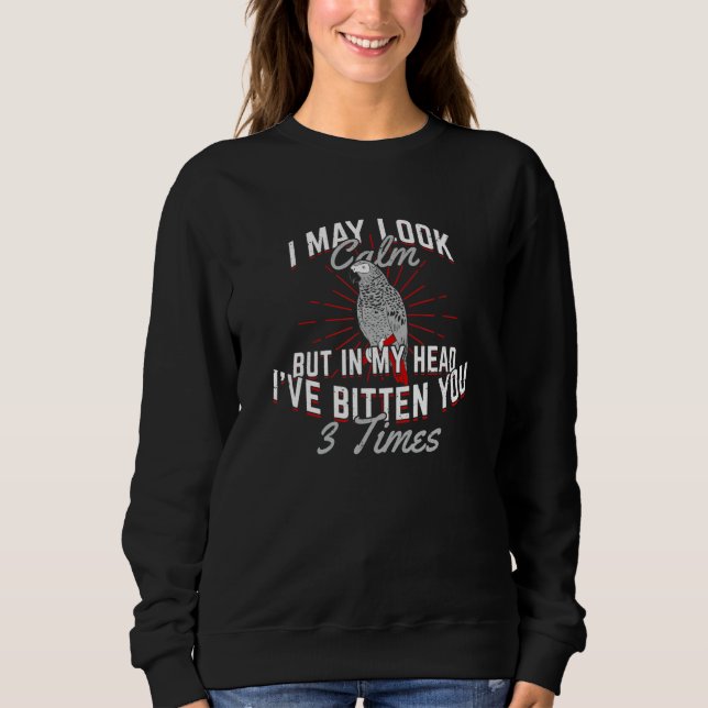 Funny African Grått Parrot T Shirt (Framsida)